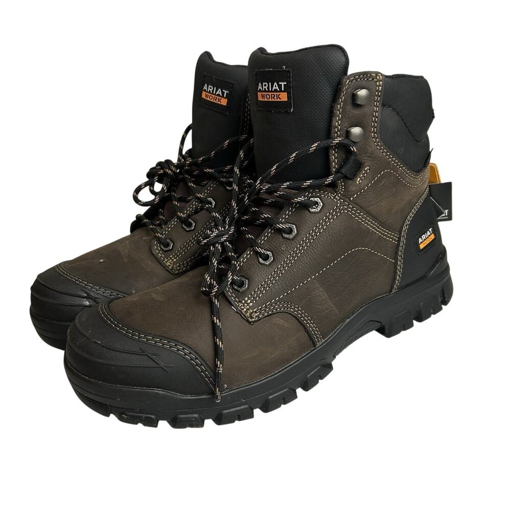 Ariat Men 11.5 EE Wide Treadfast 6”H2O Waterproof Steel Toe Round Toe Work Boot